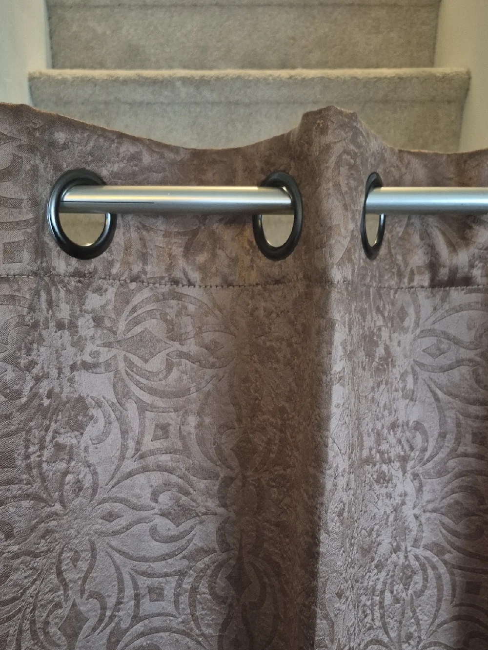 Bronze Brown Curtain Panel Grommet 50x82